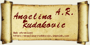 Angelina Rudaković vizit kartica